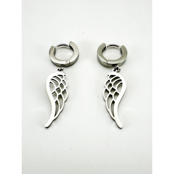 Gümüş Kanat Detaylı Küpe Gümüş Kanat Detaylı Küpe